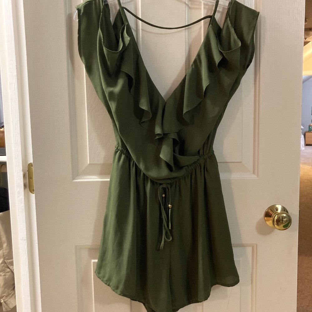 Autumn Winds Open Back Romper